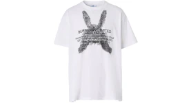 Burberry Montage Print Oversized T-Shirt White/Black