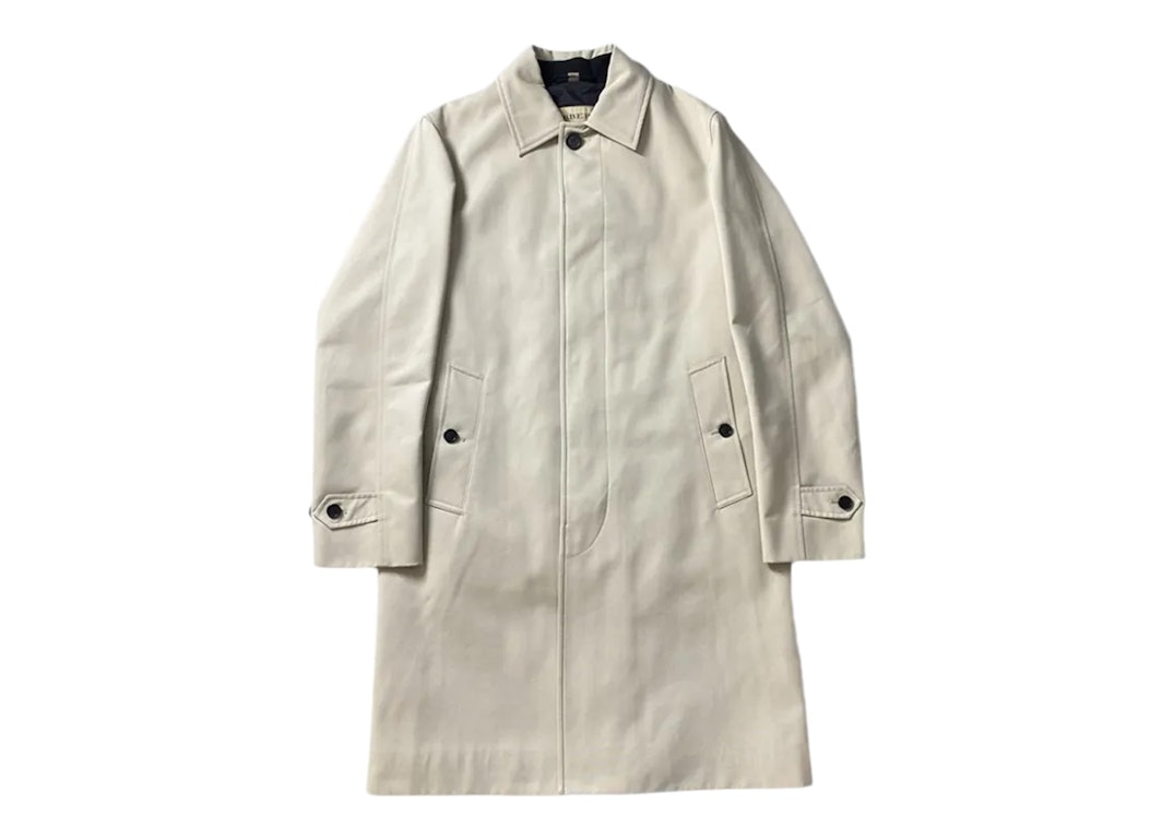 Pre-owned Burberry Morestead Trench Coat Stone