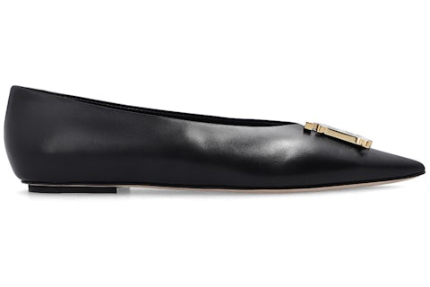 Ballerina Flats Burberry Pointed Flats Burberry Motif Point-toe