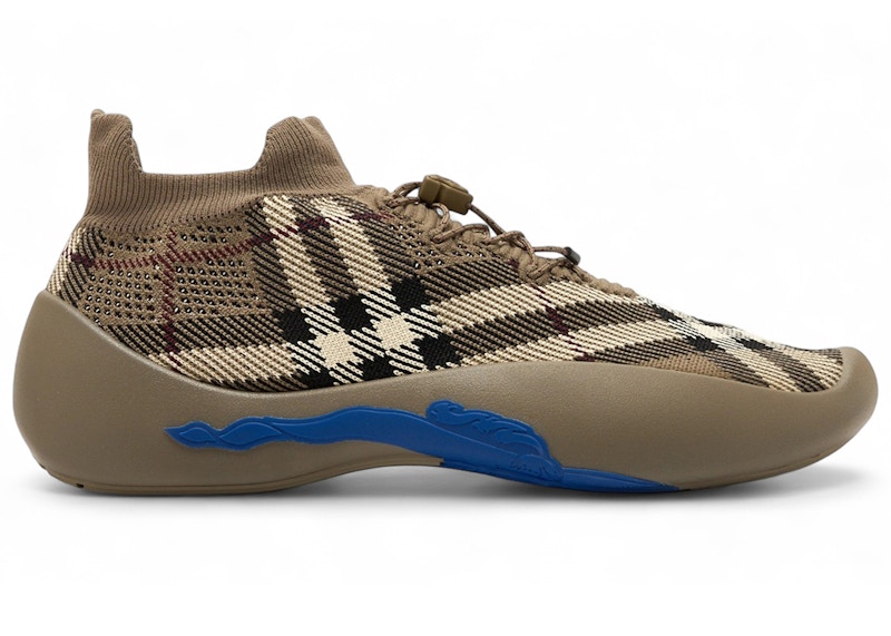 Burberry Neptune Sneakers Check Knit Sand Men's - 8101906 - GB