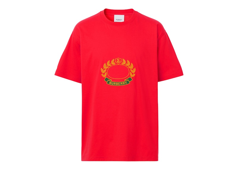 Burberry red hot sale t shirt