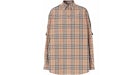 Burberry Oversized Check Shirt Beige
