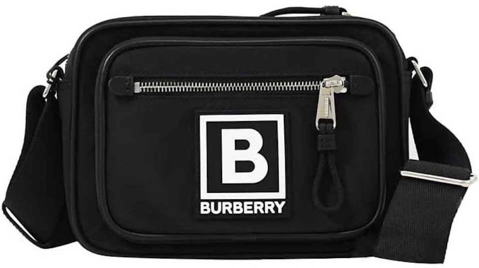 Burberry Paddy Logo Shoulder Bag Black in Nylon - FR
