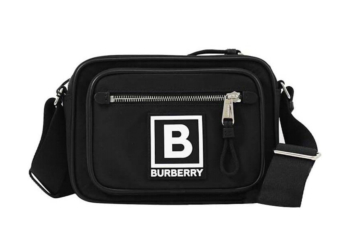 Pre-owned Burberry Paddy Logo Shoulder Bag Black