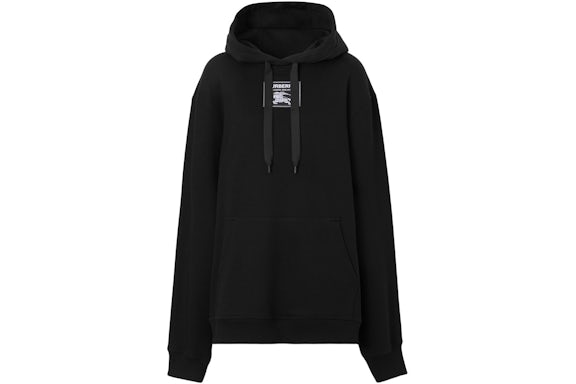 Burberry Prorsum Label Cotton Hoodie Black/Black