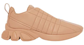 Burberry Quilted Leather Classic Trainer Dark Biscuit