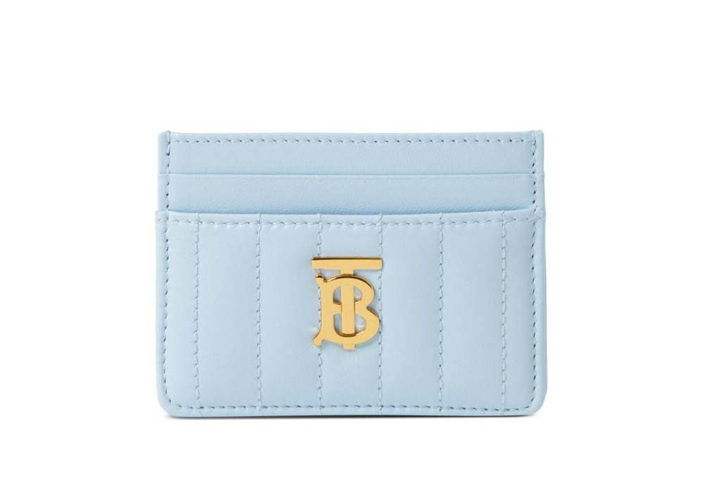 Burberry card outlet holder blue