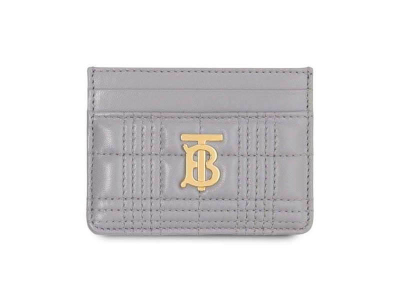 Burberry Quilted Lola Card Holder Grey