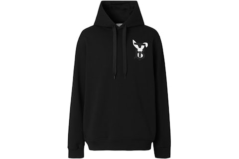 Burberry Sudadera con capucha de algodón con estampado de logotipo