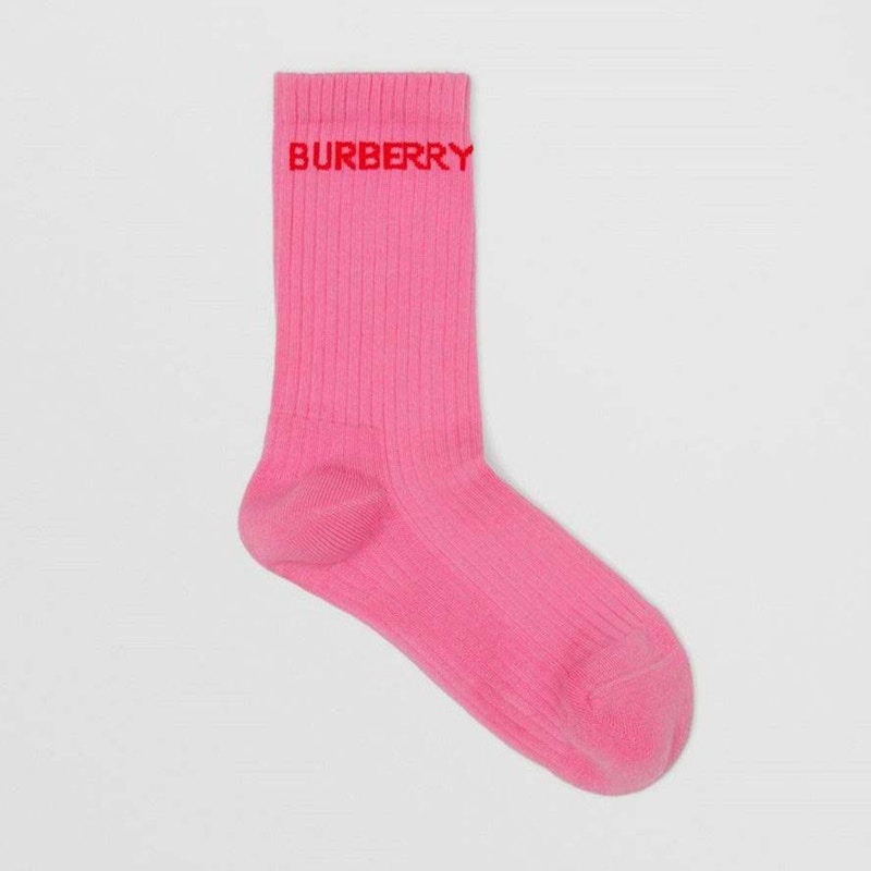 Burberry logo outlet socks