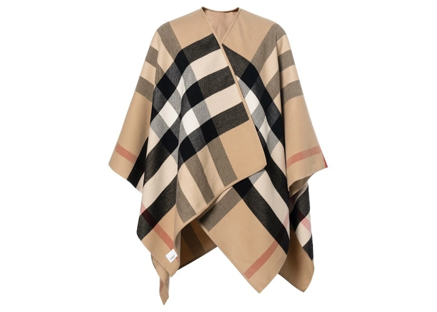Merino Wool Burberry Ponchos For Women Burberry Reversible Check