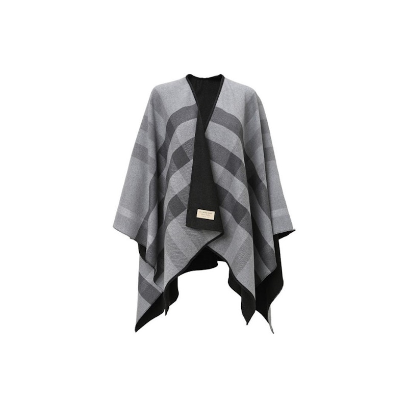 Burberry reversible poncho best sale