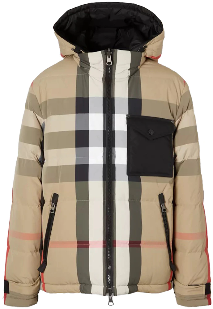 BURBERRY'S Men's reversible vintage check down-filled puffer jacket Size 40  M/L