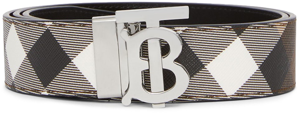 Burberry Men's Reversible Monogram Motif Vintage Check Belt