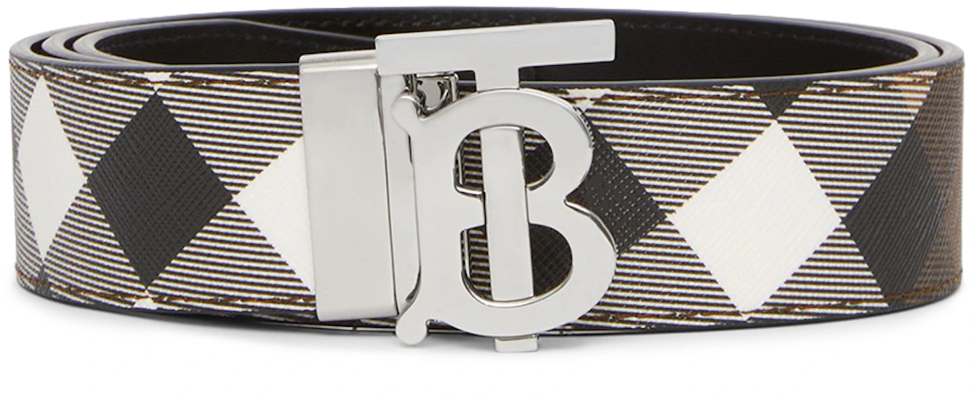 burberry Reversible Monogram Motif Vintage Check Belt