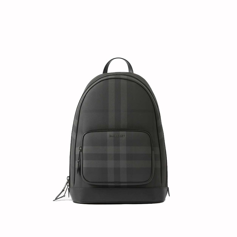 Pre-owned Burberry Rocco Backpack Charcoal