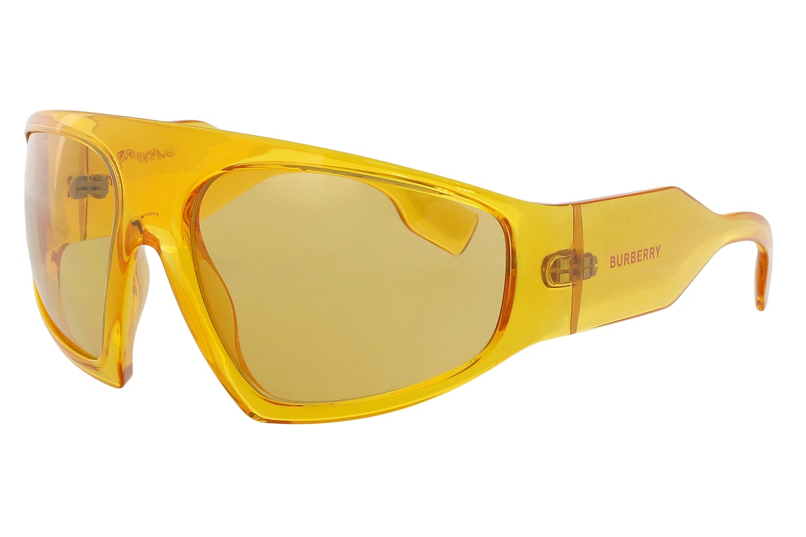 Pre-owned Burberry Round Sunglasses Orange (0be4369 4014/764 Auden)