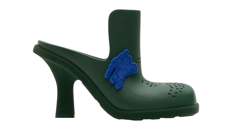 Pre-owned Burberry Rubber Mule (women's) Sneakers In Vine Green