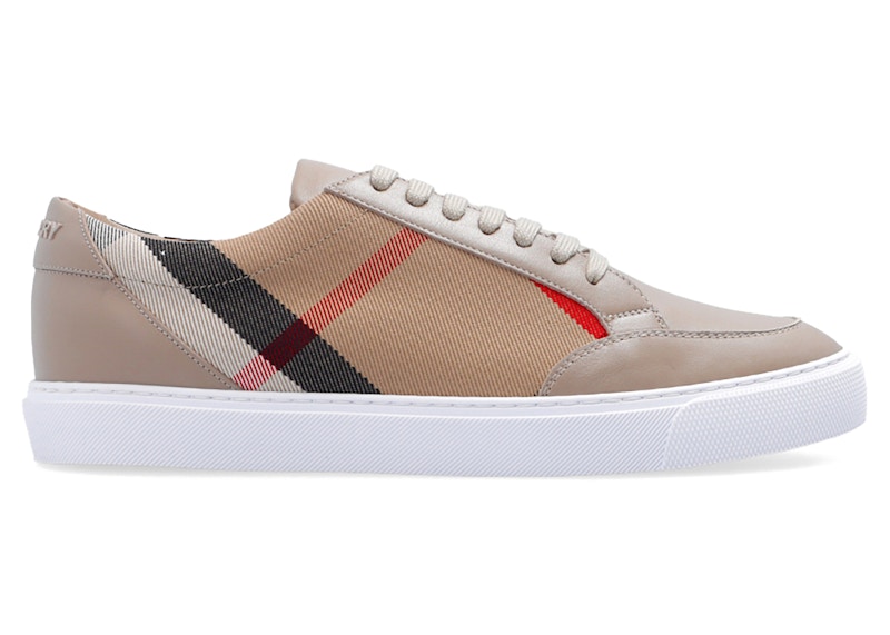 スニーカー BURBERRY NEW SALMOND SNEAKERS Burberry New Salmond Check Leather Sneakers | Neiman Marcus