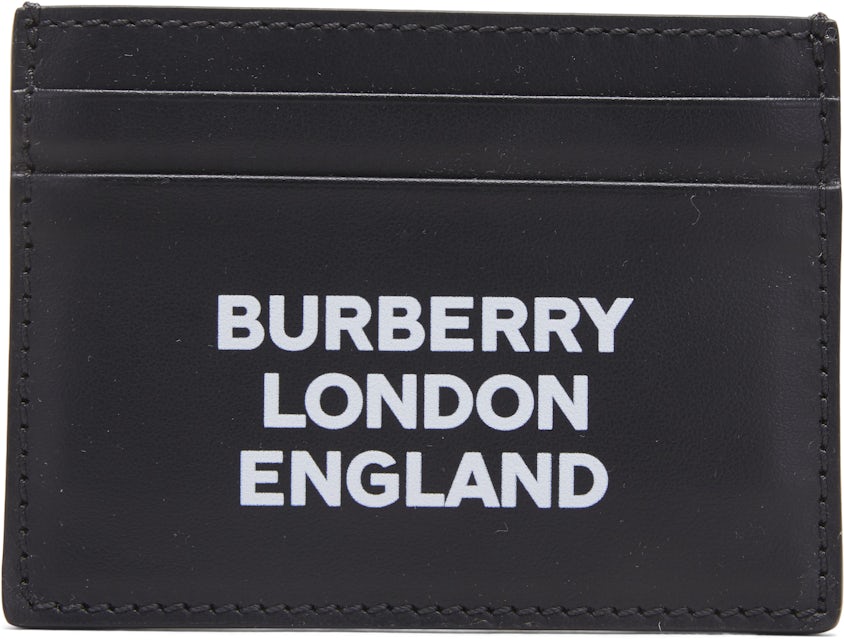 Burberry Coordinates Print Card Holder Black in Leather - US