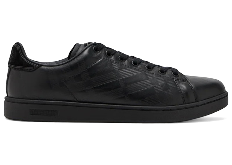 Burberry Set Sneakers Black Embossed Check