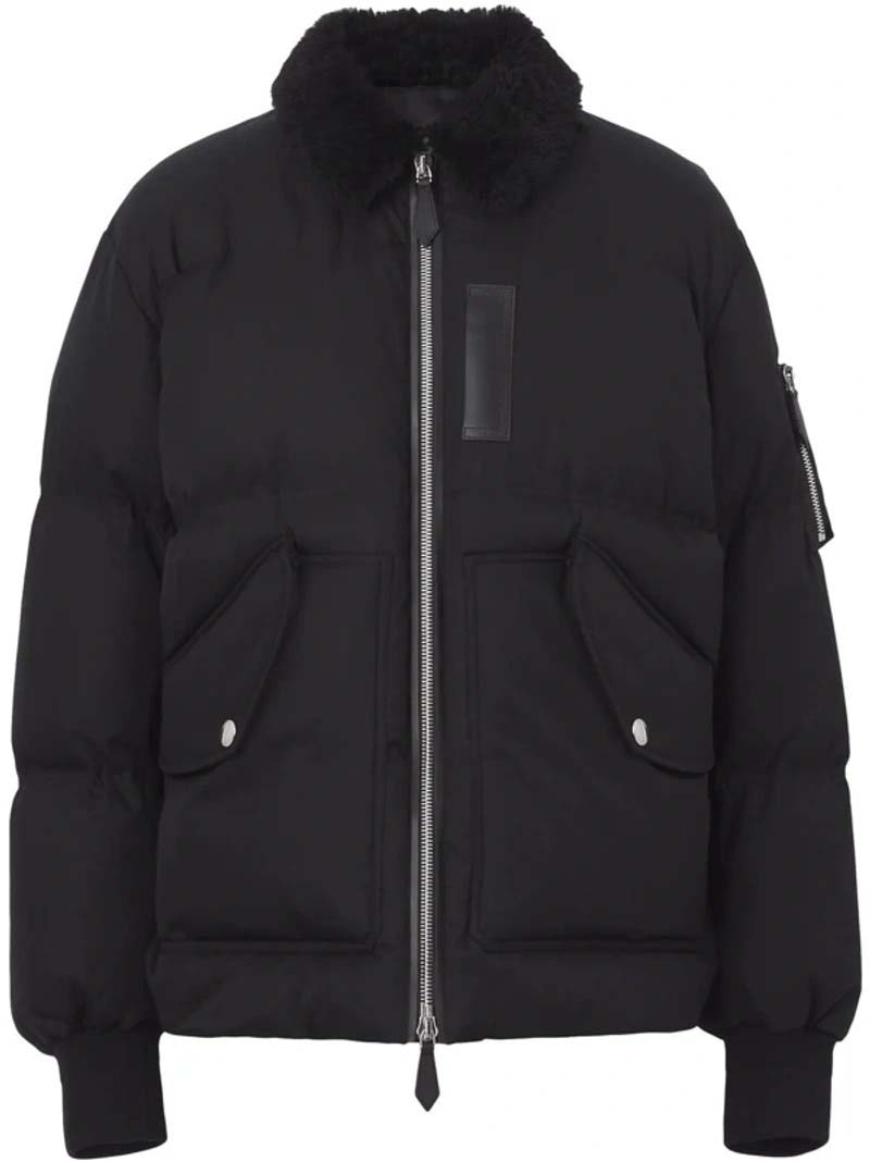 Burberry cheap shearling collar