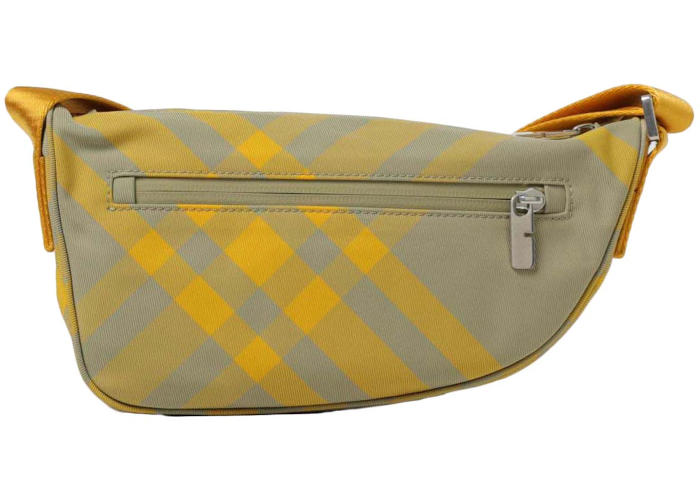 Leather Bag Burberry 90s Shoulder Bag Yellow Burberry Shield