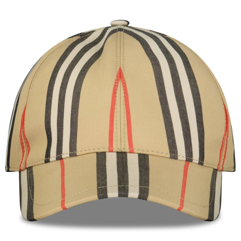 Pre-owned Burberry Signature Lined Baseball Cap In Archive Beige In Brown