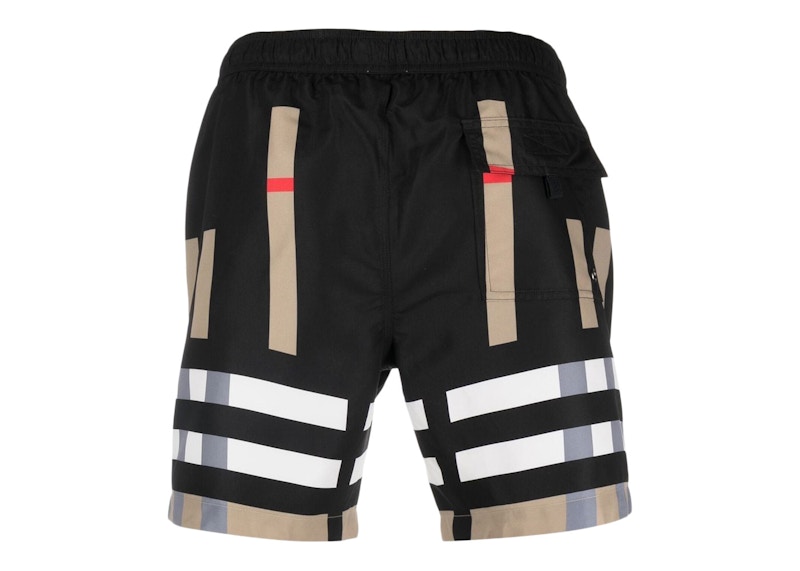 Black best sale burberry shorts