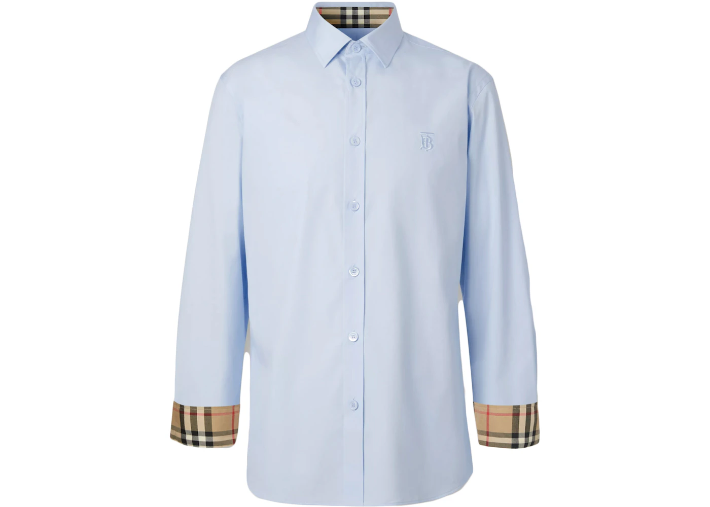 Shirt Burberry Blue size S International in Cotton - 36709138