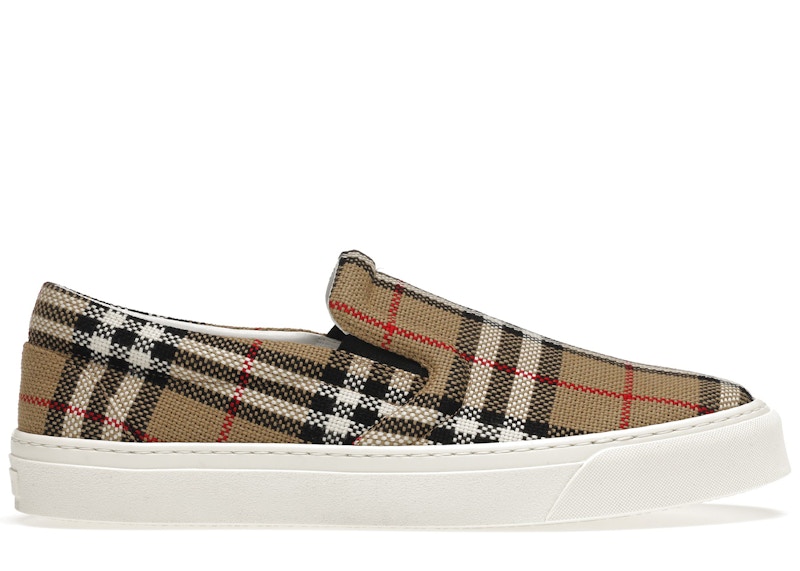 Burberry Slip On Check Print Men s 8032192 US