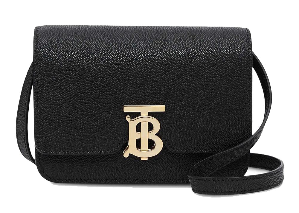 burberry black tb bag