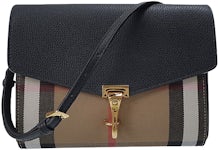 Leather crossbody bag Burberry Beige in Leather - 28978245