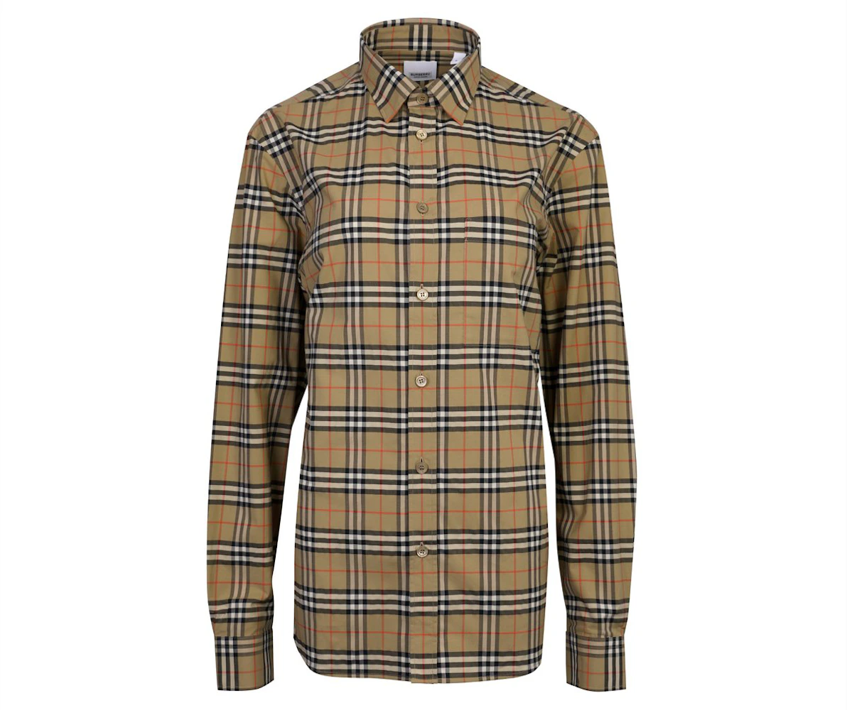 Burberry Small Scale Check Shirt Brown - SS21 - US