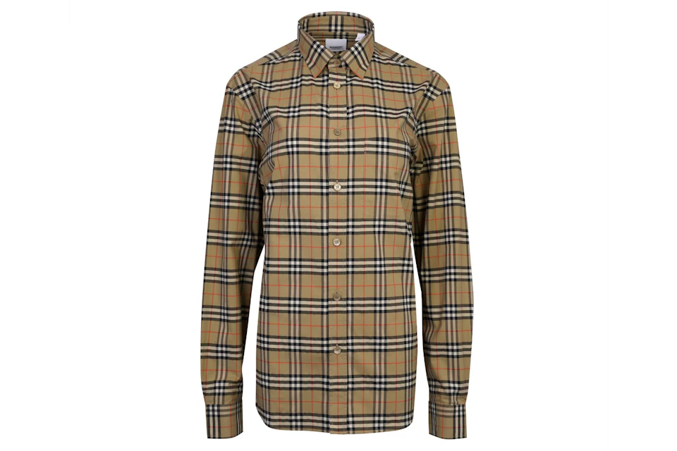 Burberry Small Scale Check Shirt Brown