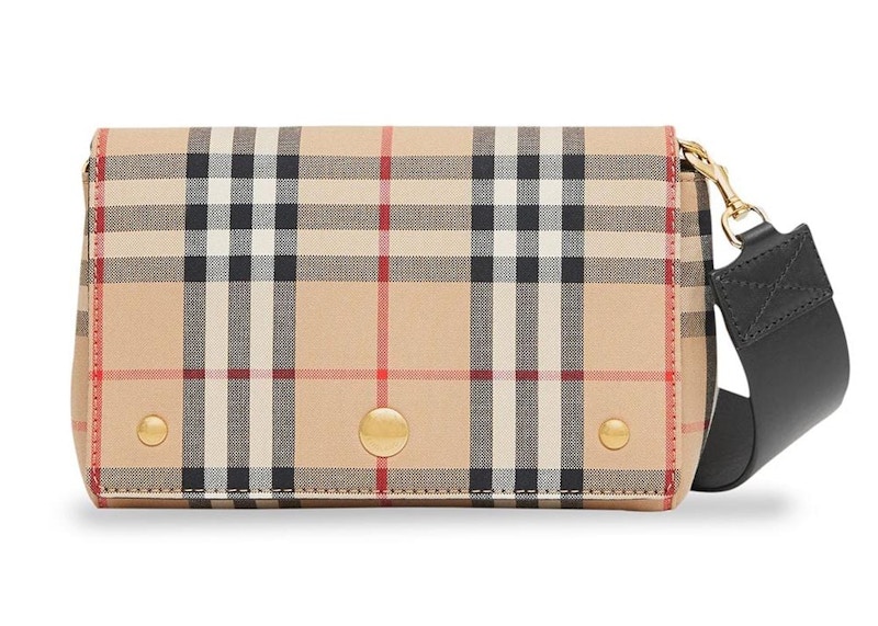 Burberry Small Vintage Check and Leather Crossbody Bag Archive