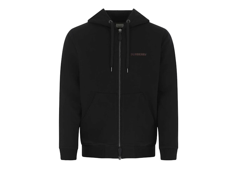 Burberry zip up online hoodie black