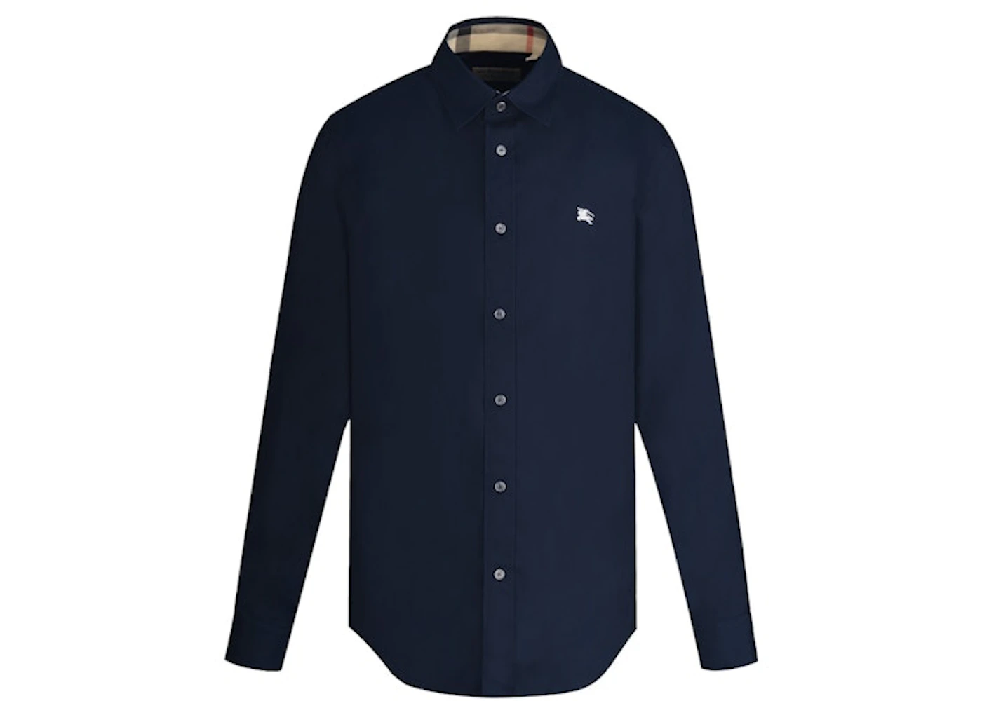 Stretch Cotton Shirt Burberry Charcoal Shirt Burberry Stretch