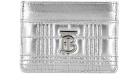 Burberry TB Logo Card Holder Silver