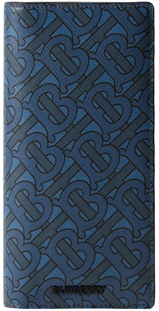 Burberry blue wallet  Leather wallet, Burberry, Leather