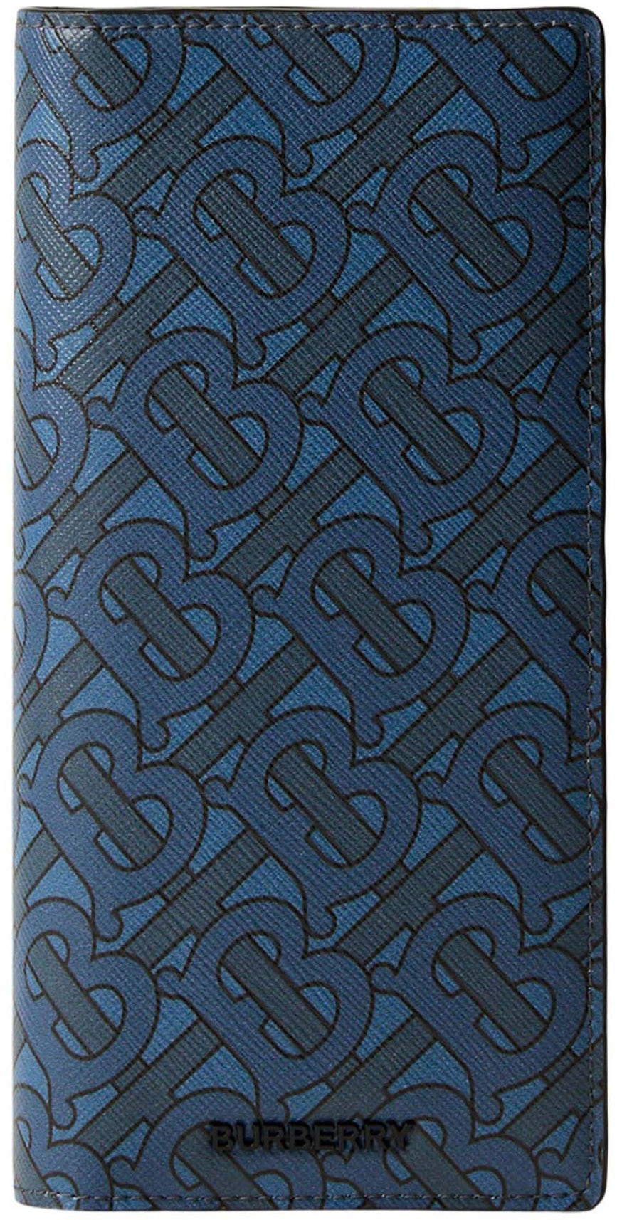 Burberry blue Monogram Print Bifold Wallet