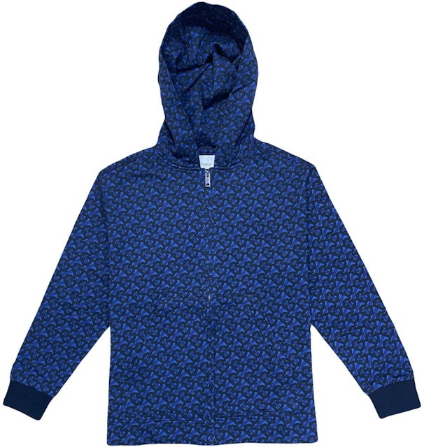 Burberry Monogram-print Sweatshirt In Blue