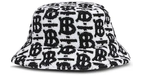 Burberry TB Towel Bucket Hat Black/White