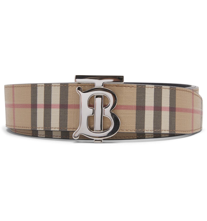 Burberry Reversible Monogram Motif Vintage Check Belt Width