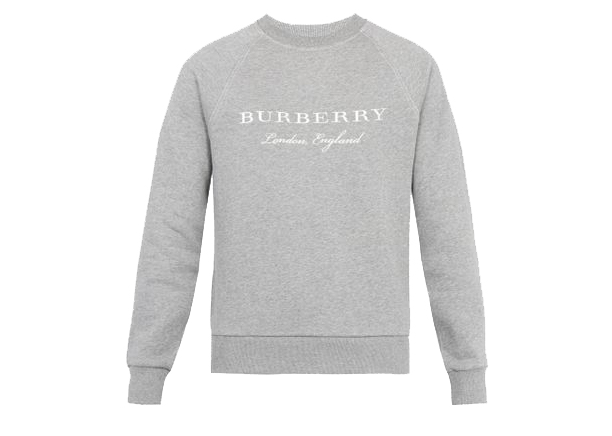 Burberry Taydon Embroidered Crewneck Pale Grey Men s SS17 US