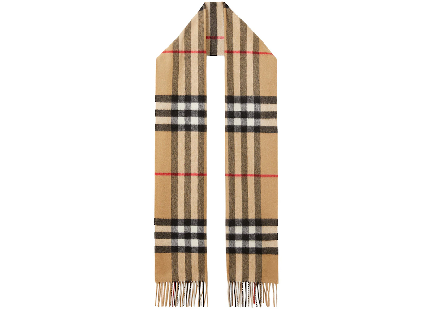 Burberry The Classic Check Cashmere Scarf Archive Beige US