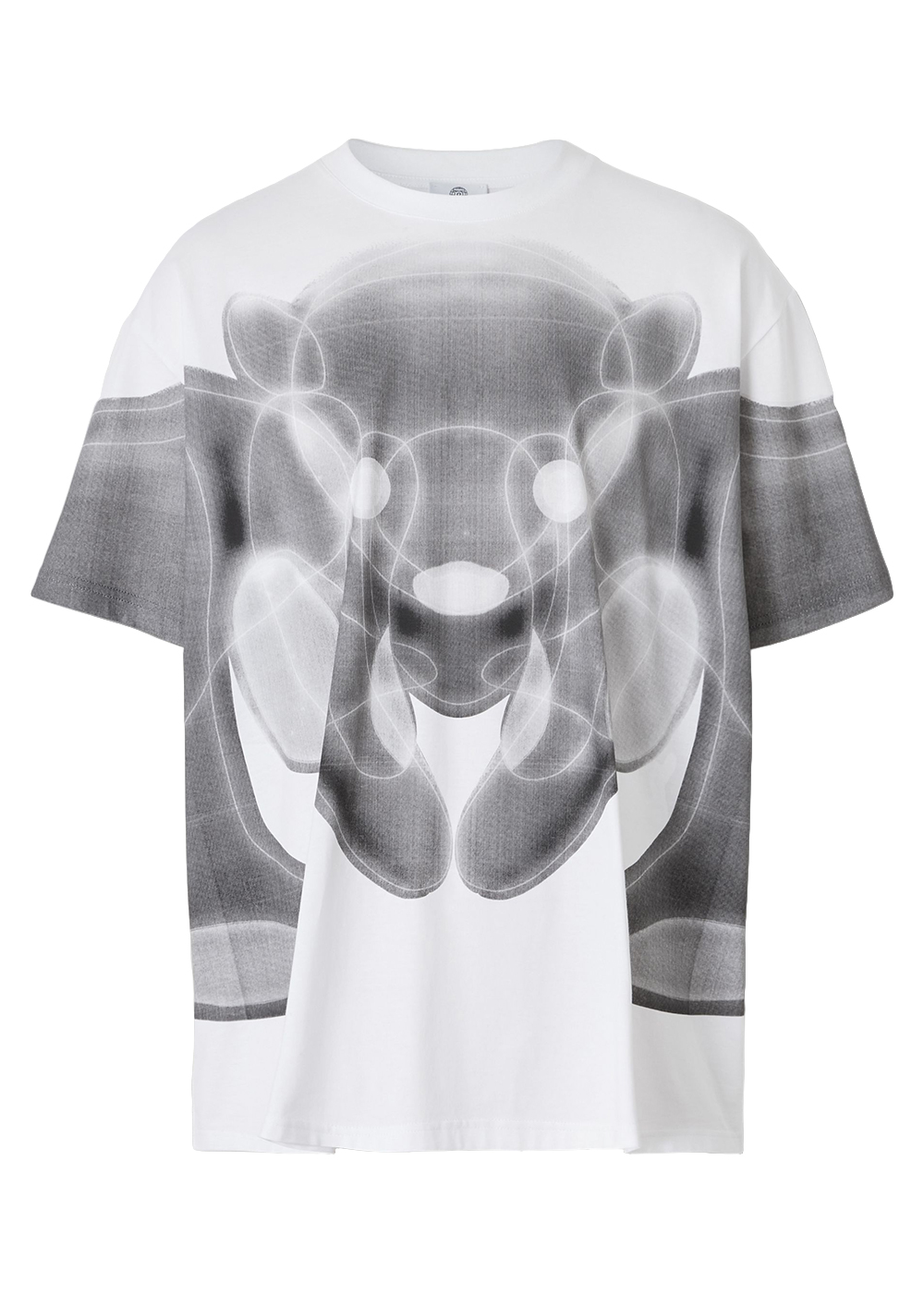 Burberry Thomas Bear Print Cotton Oversized T-shirt White/Grey
