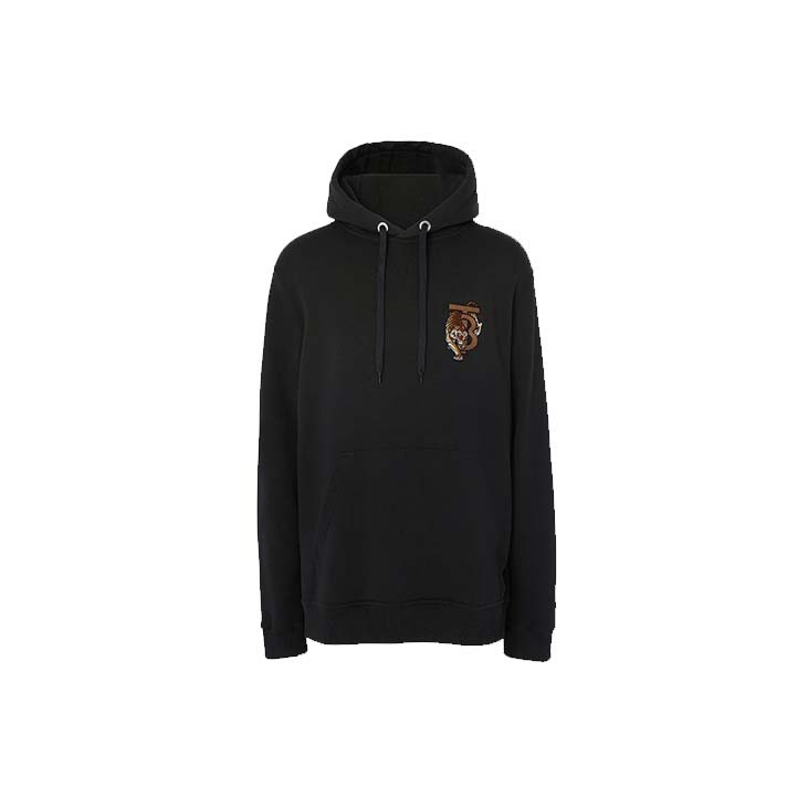 Black hoodie clearance with tiger