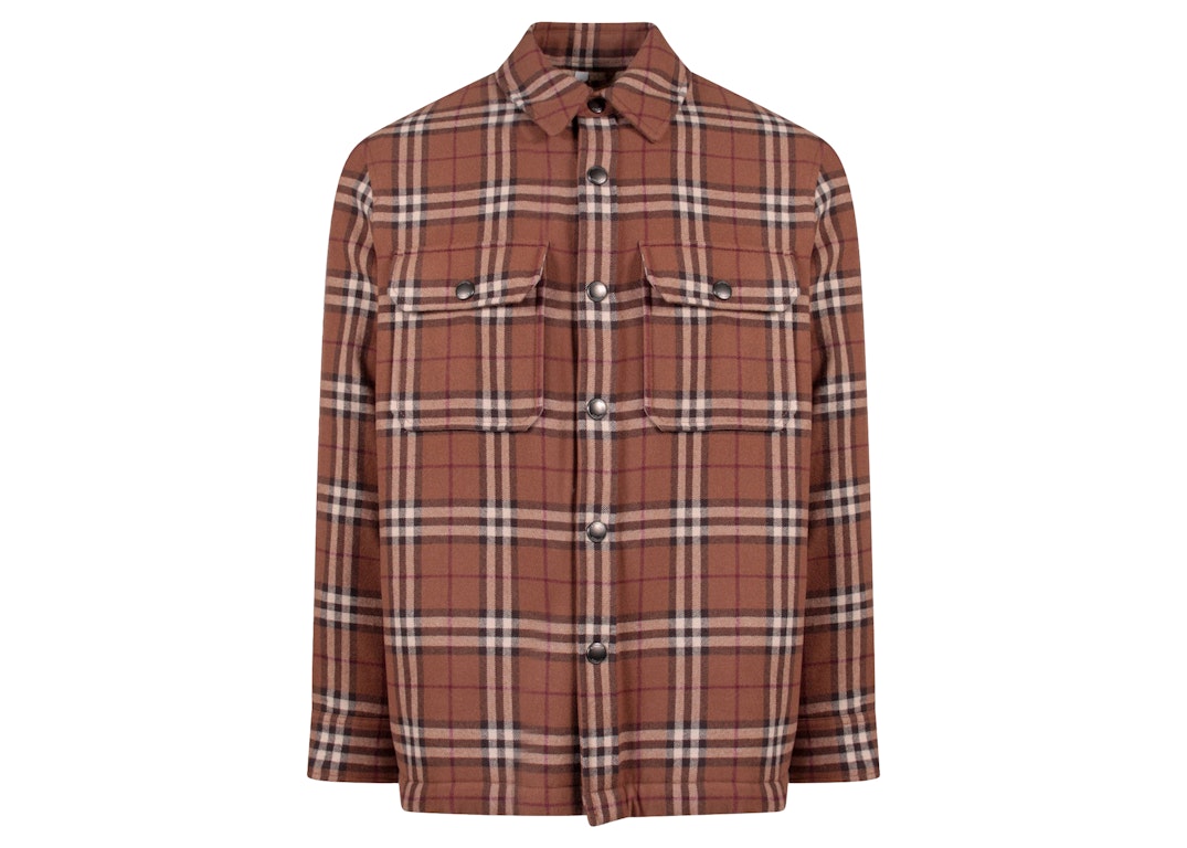 Pre-owned Burberry Traditional Check Print Jacket Brown