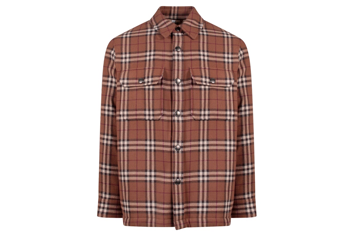 Pre-owned Burberry Traditional Check Print Jacket Brown